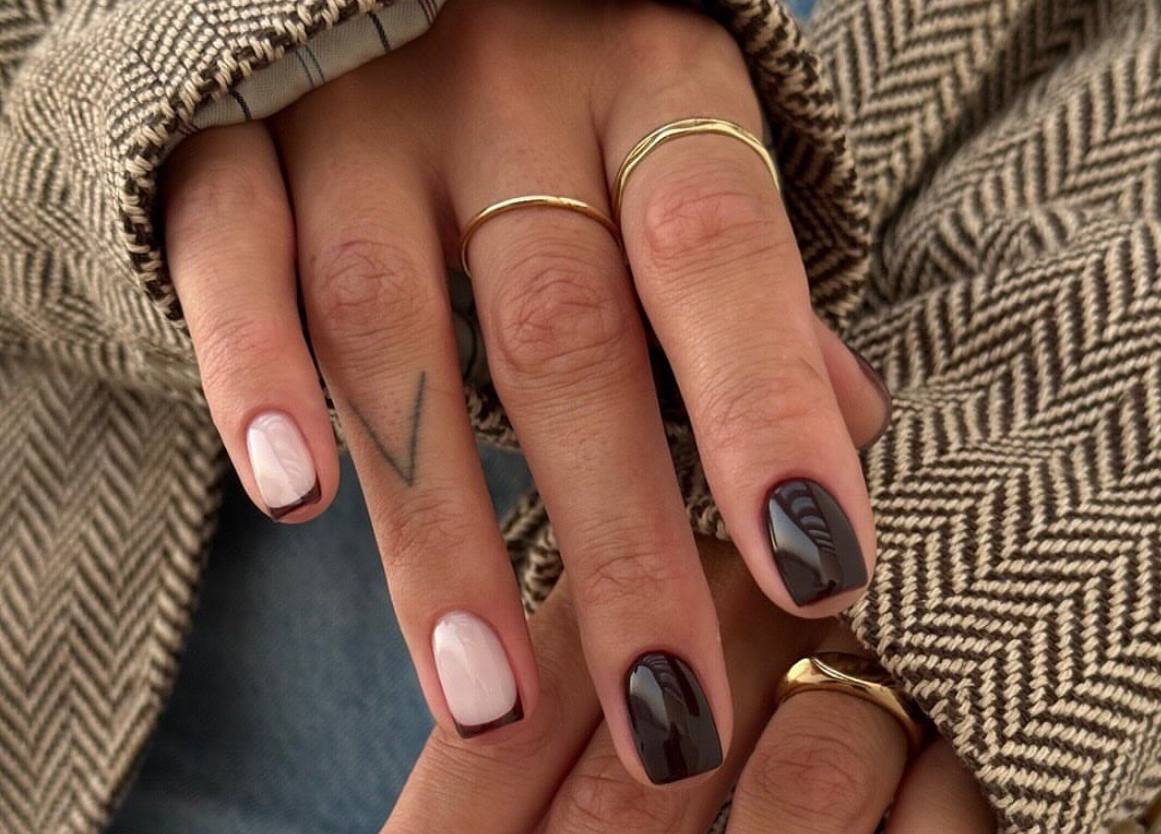 Коричневі нігті мають дуже класний вигляд