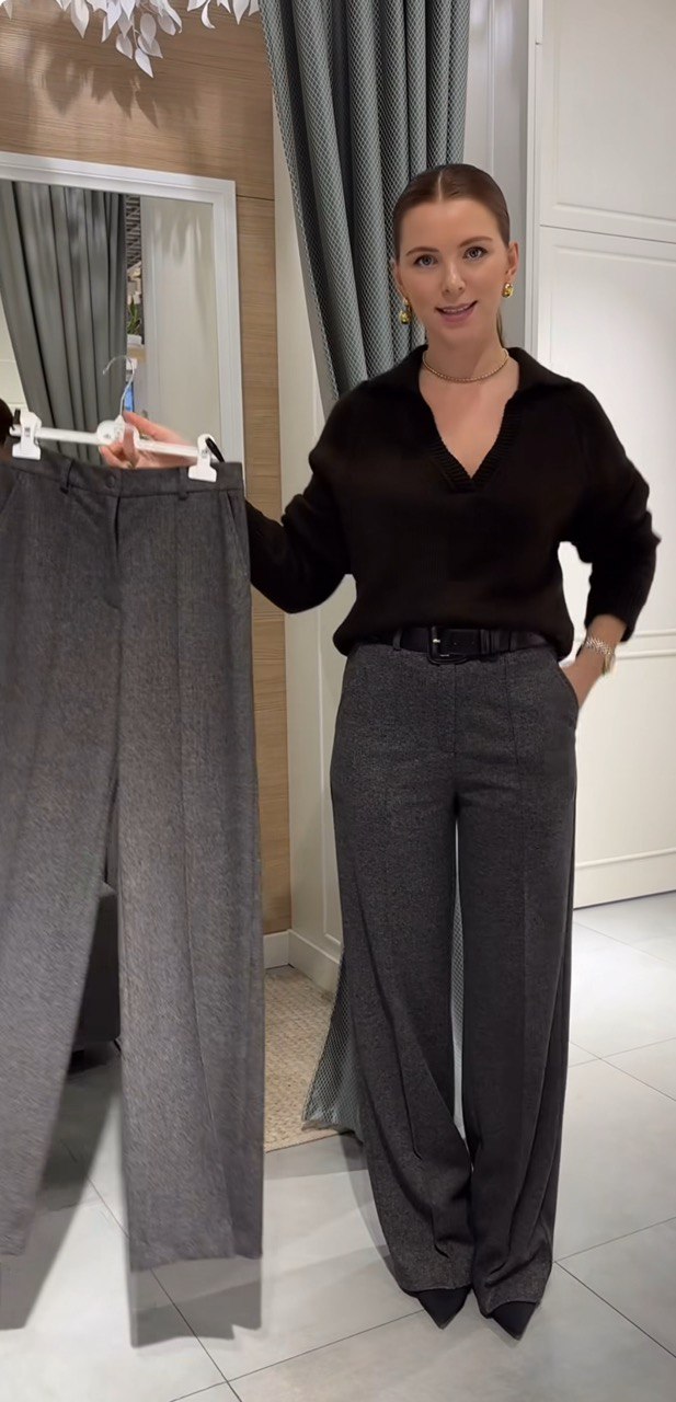 Прямі штани підходять для класичних образів